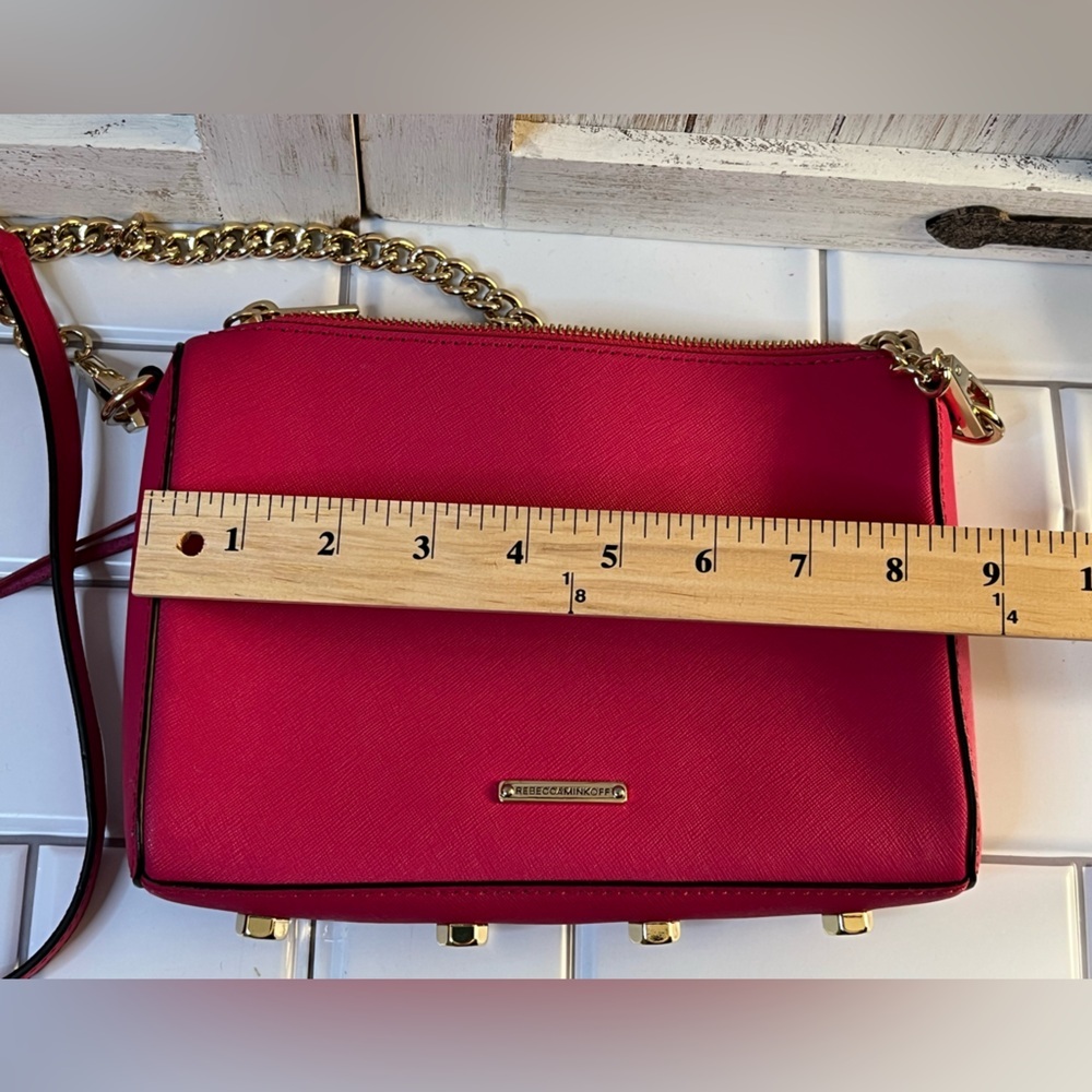 Rebecca Minkoff pink  Crossbody Bag with Gold Chain - Picture 6 of 7